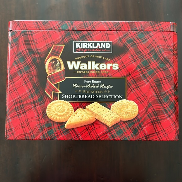 Large Empty Walkers Cookie Tin, Storage Canister for: Pantry Food Crafts & Toys - Picture 2 of 13